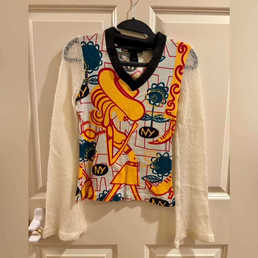 Vintage Custom Barcelona women’s long sleeve Tshirt - size S